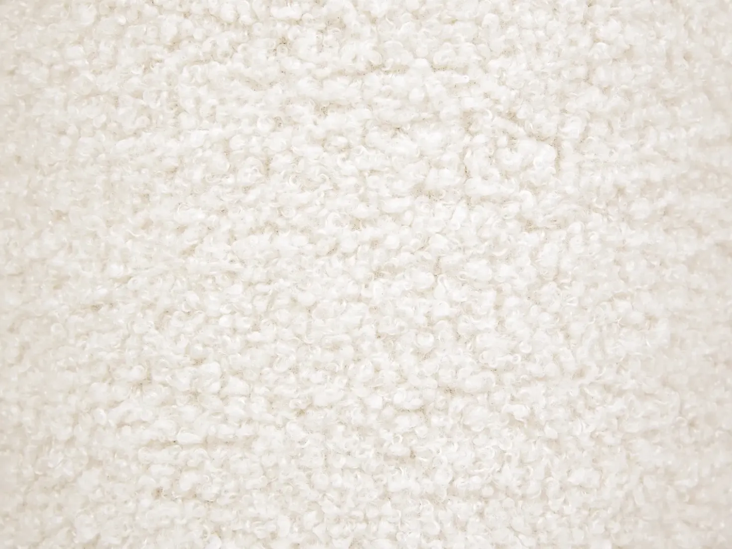 Pouf BEAUFORT Bouclé Bianco sporco