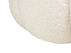 Pouf BEAUFORT Bouclé Bianco sporco