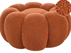 Pouf BEAUFORT Bouclé Marrone