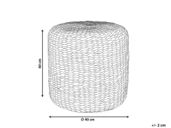 Pouf BICHIR Giacinto d'acqua Beige