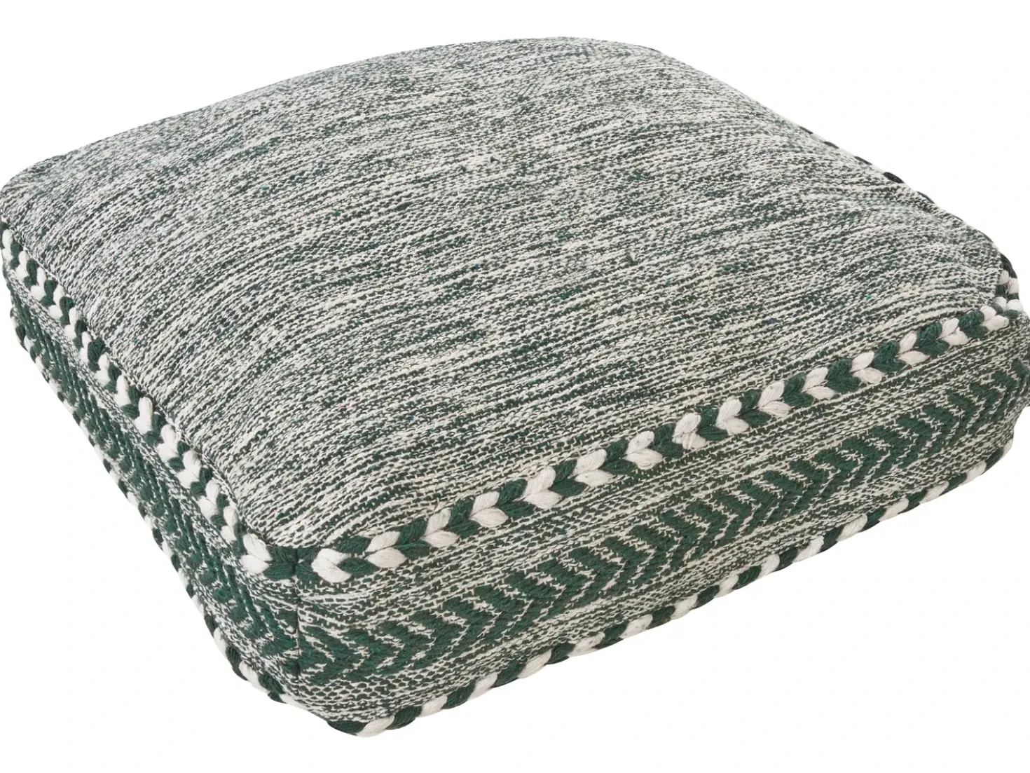 Pouf BIRCH Cotone Verde scuro