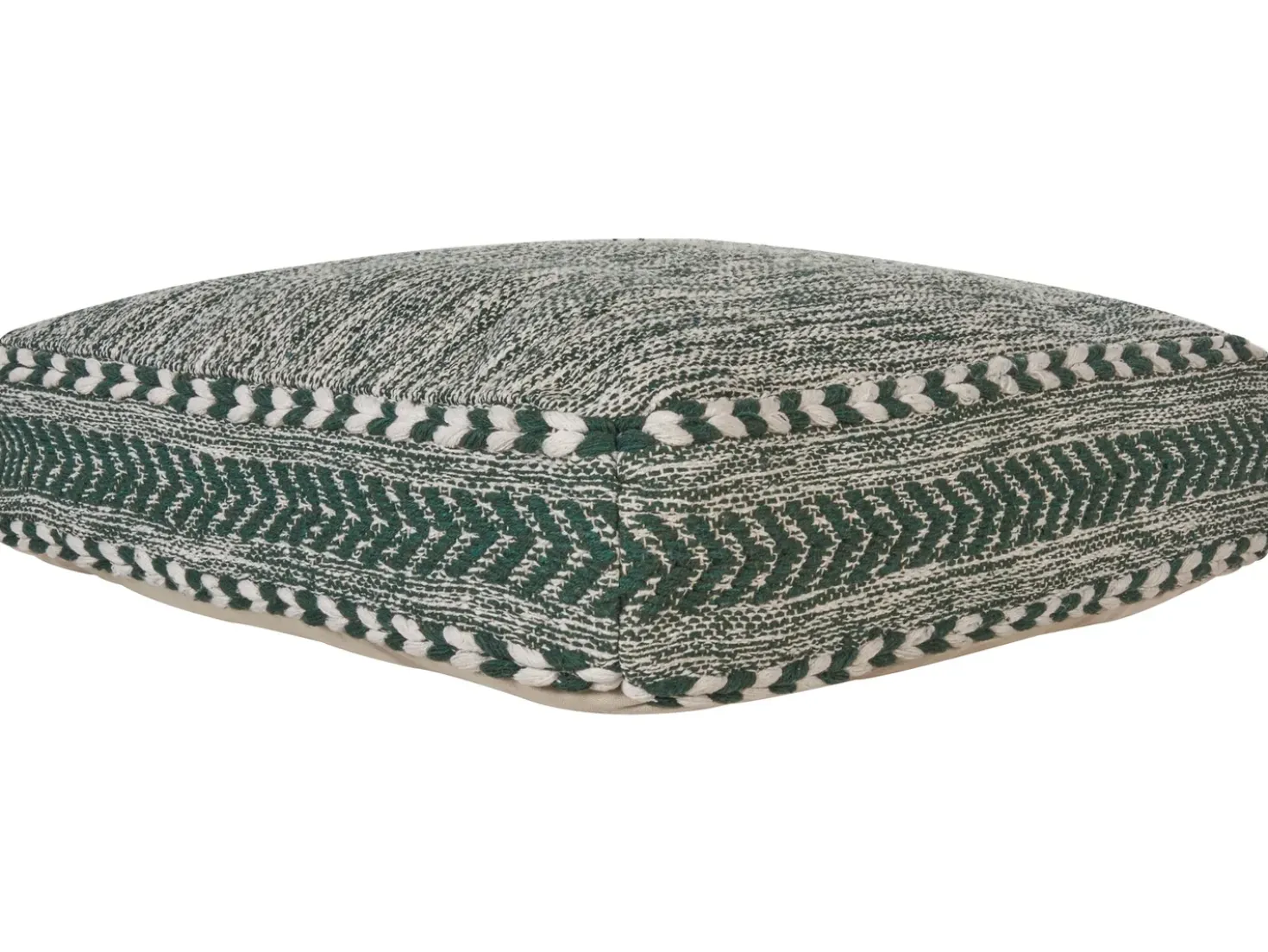 Pouf BIRCH Cotone Verde scuro