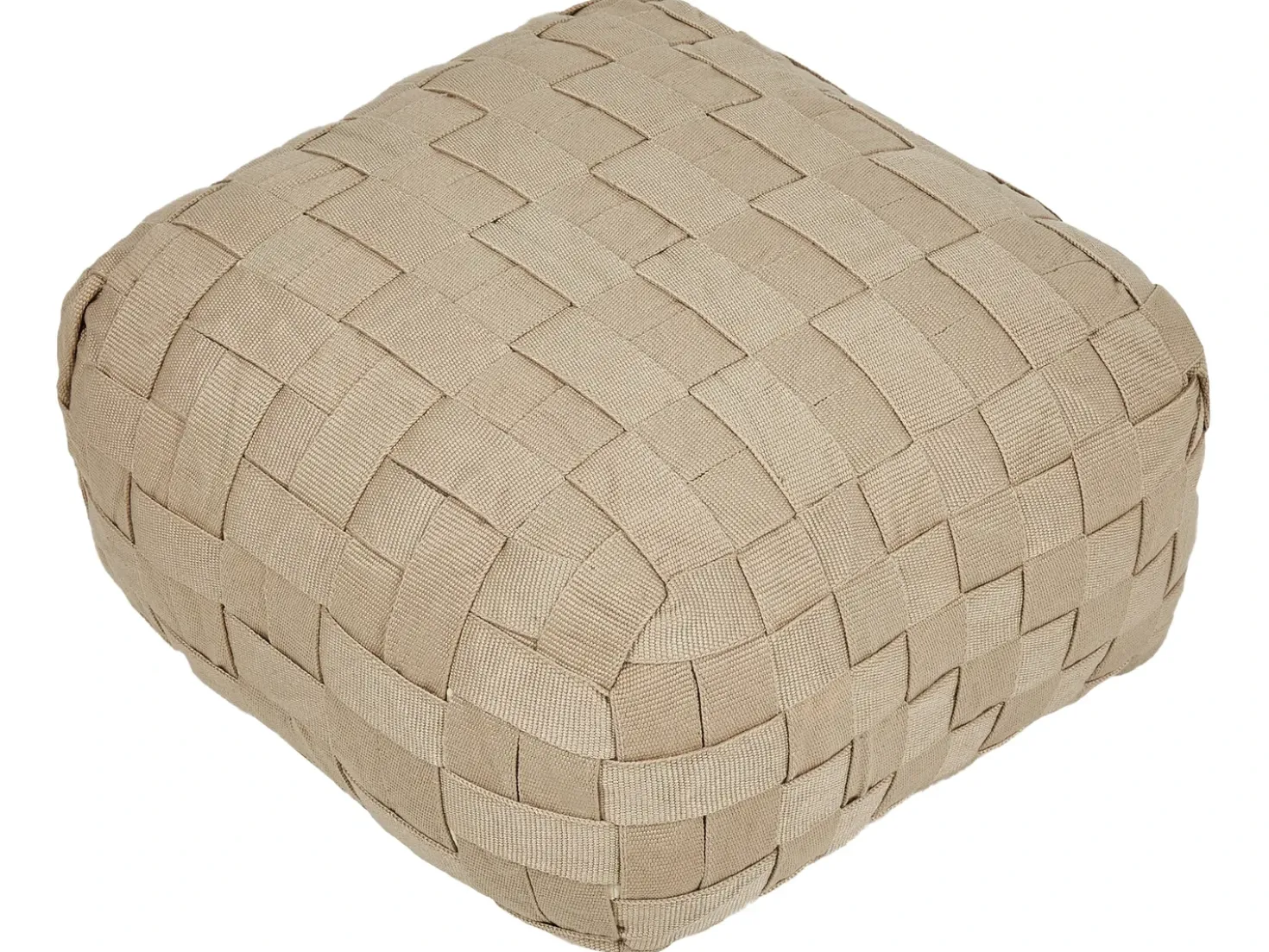 Pouf BODLA Materiale sintetico Beige