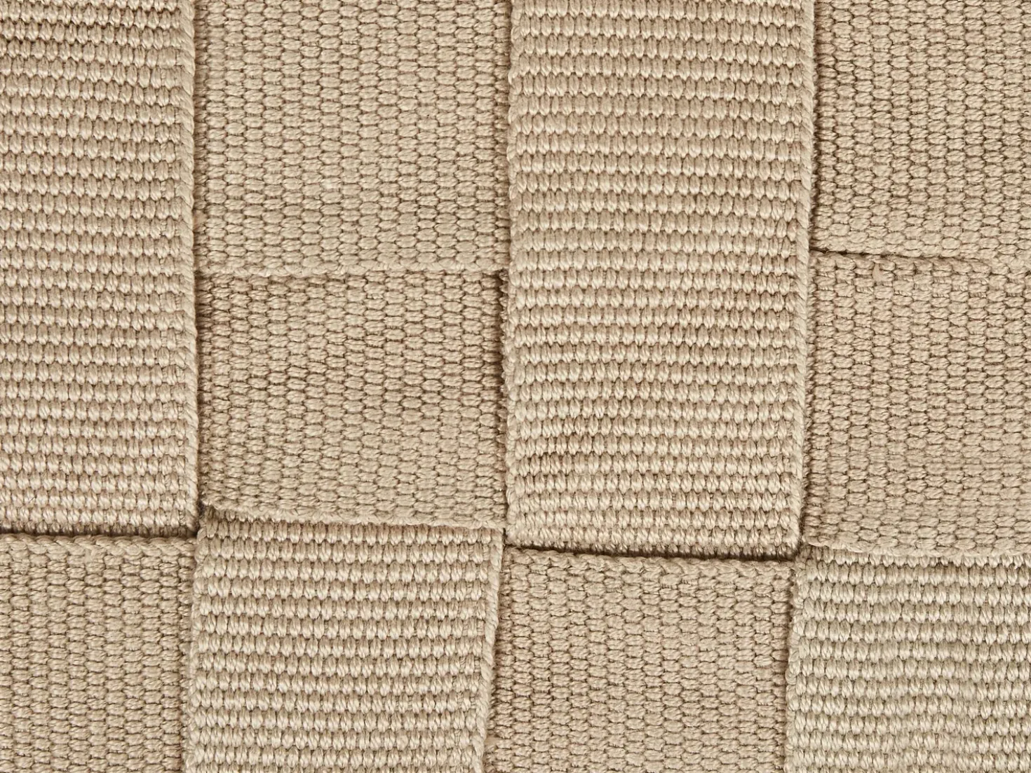 Pouf BODLA Materiale sintetico Beige