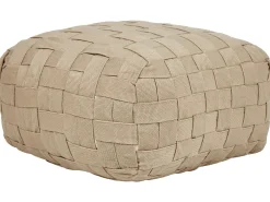 Pouf BODLA Materiale sintetico Beige