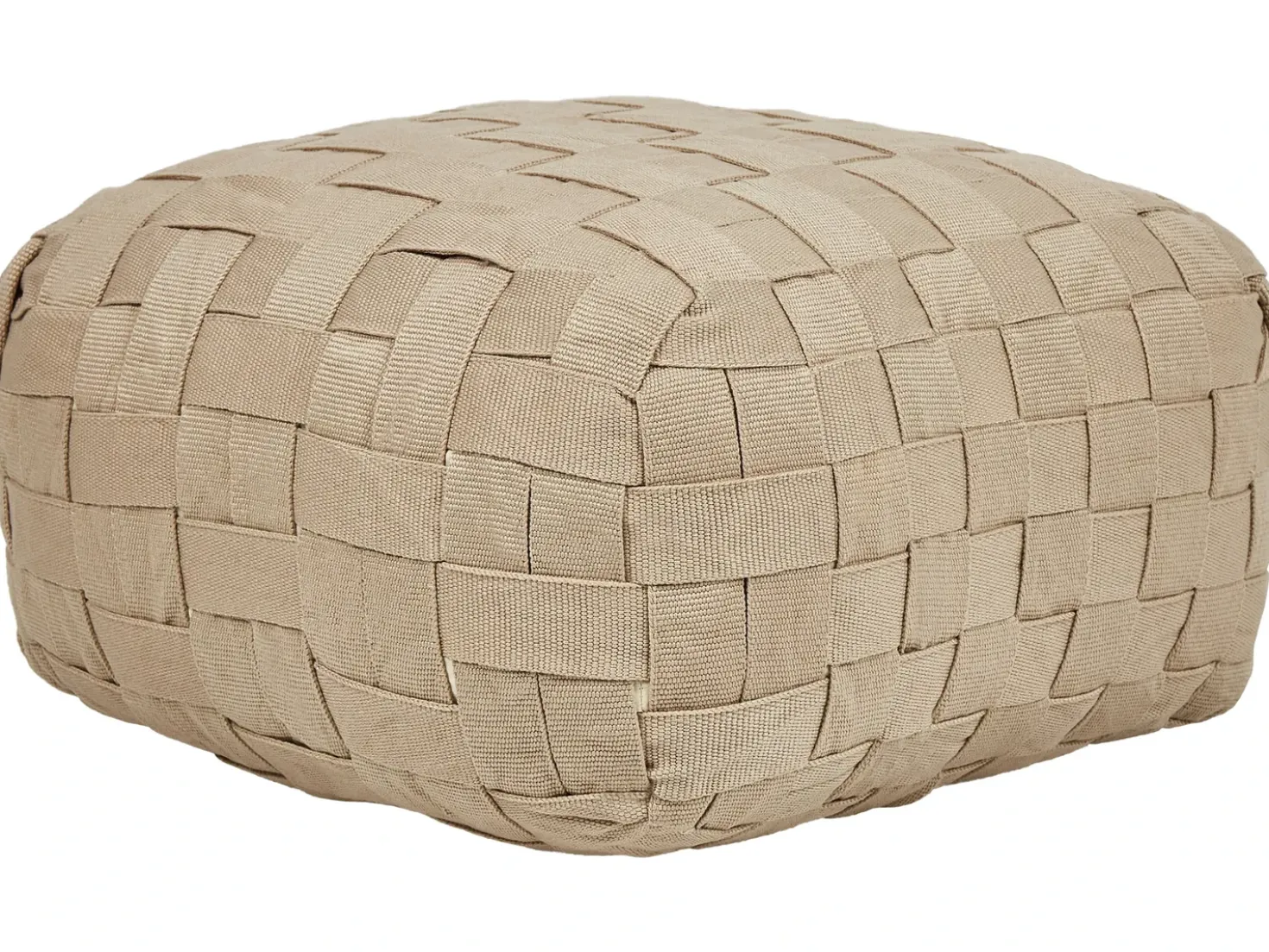 Pouf BODLA Materiale sintetico Beige