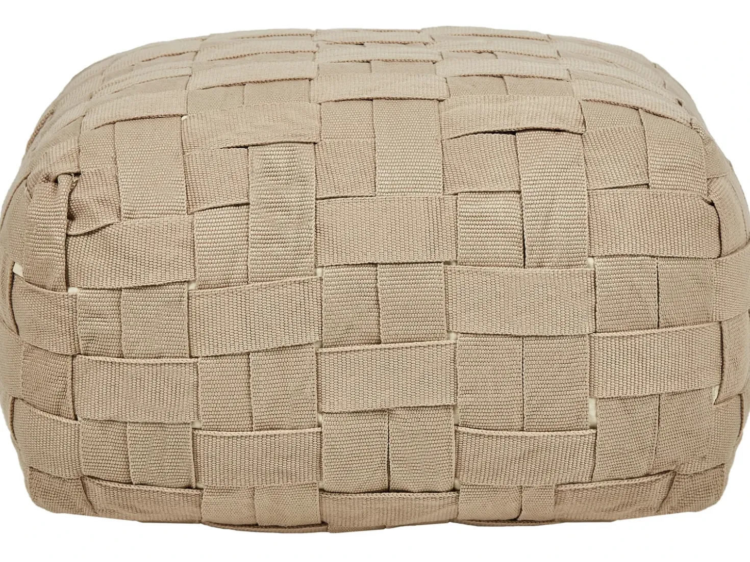 Pouf BODLA Materiale sintetico Beige