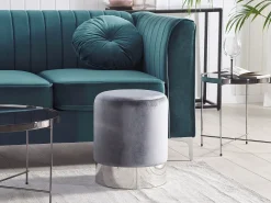 Pouf BRIGITTE Velluto Grigio