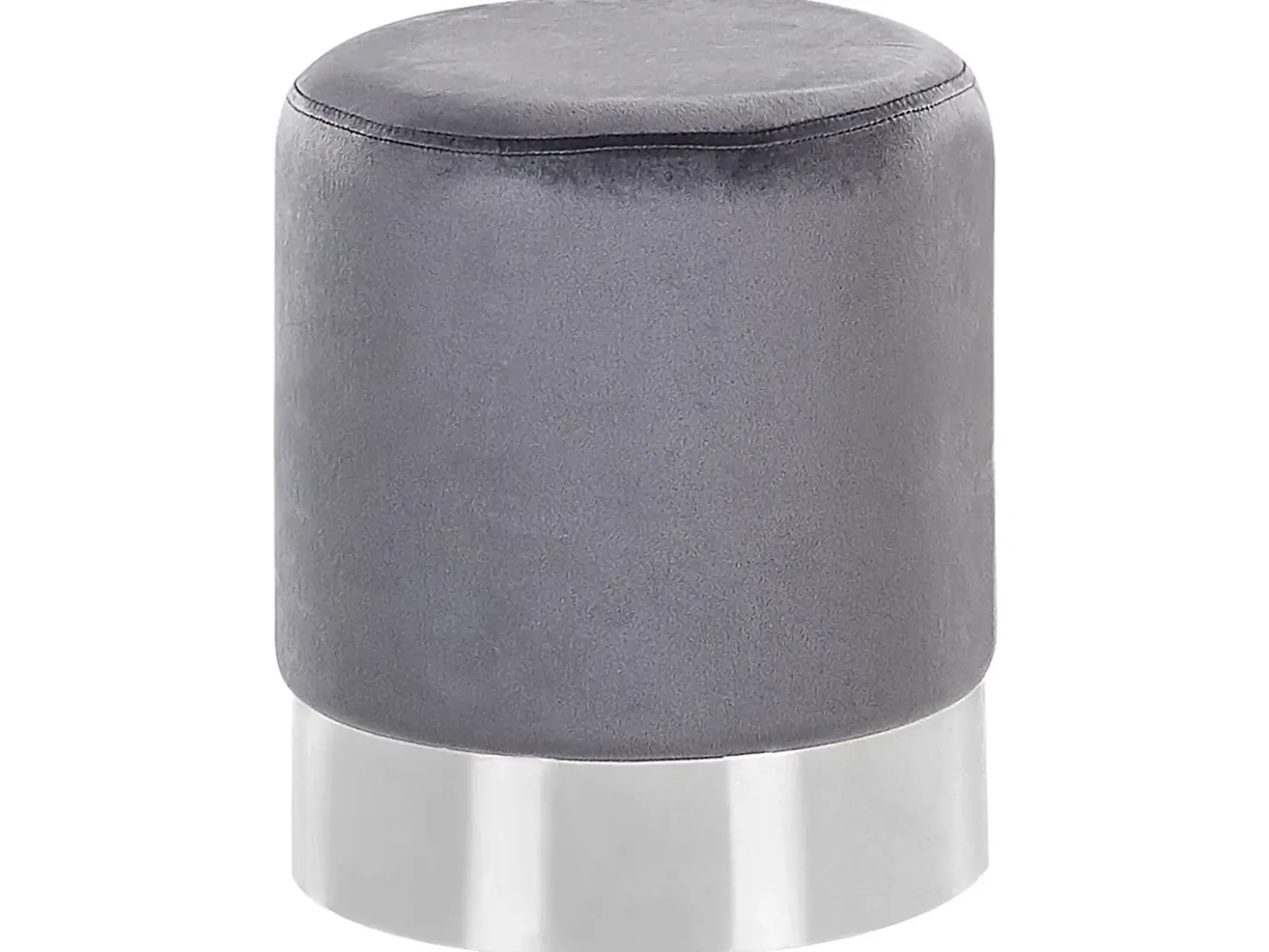 Pouf BRIGITTE Velluto Grigio