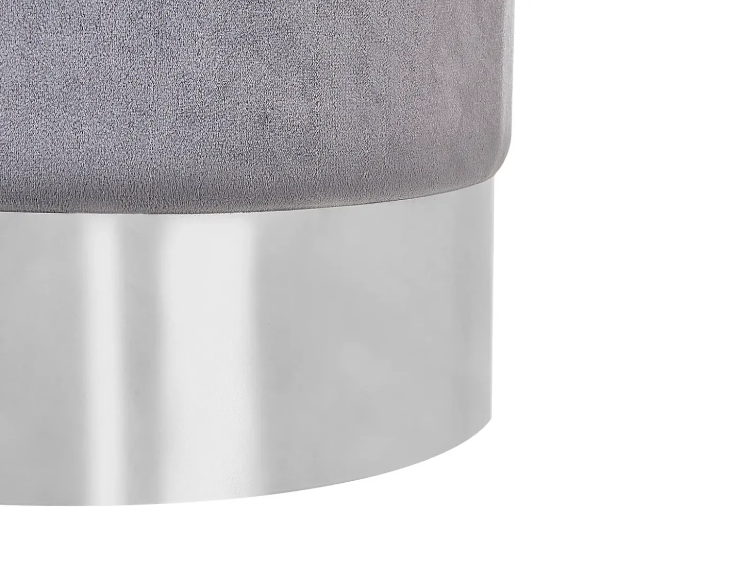 Pouf BRIGITTE Velluto Grigio