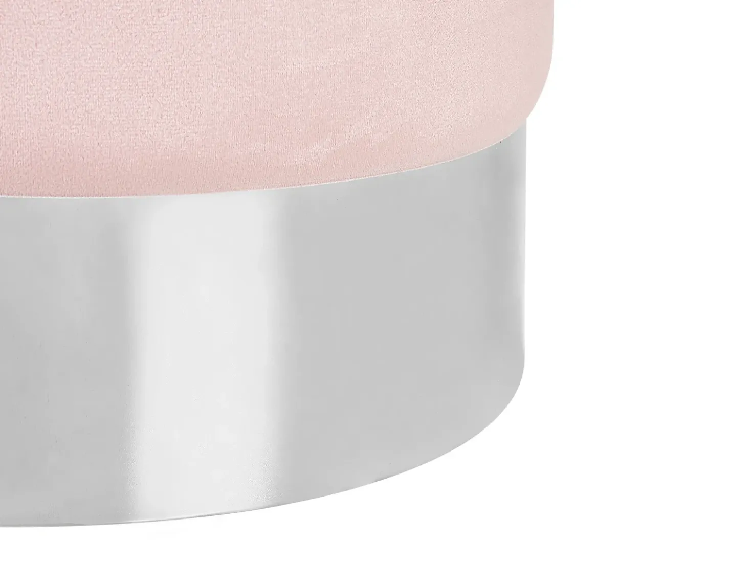 Pouf BRIGITTE Velluto Rosa pastello