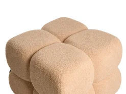 Pouf CALIENTE Bouclé Beige