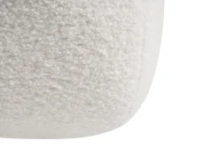 Pouf CALIENTE Bouclé Bianco sporco