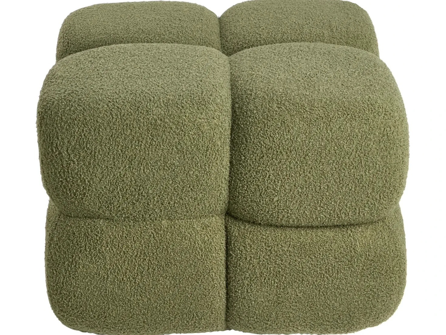 Pouf CALIENTE Bouclé Verde