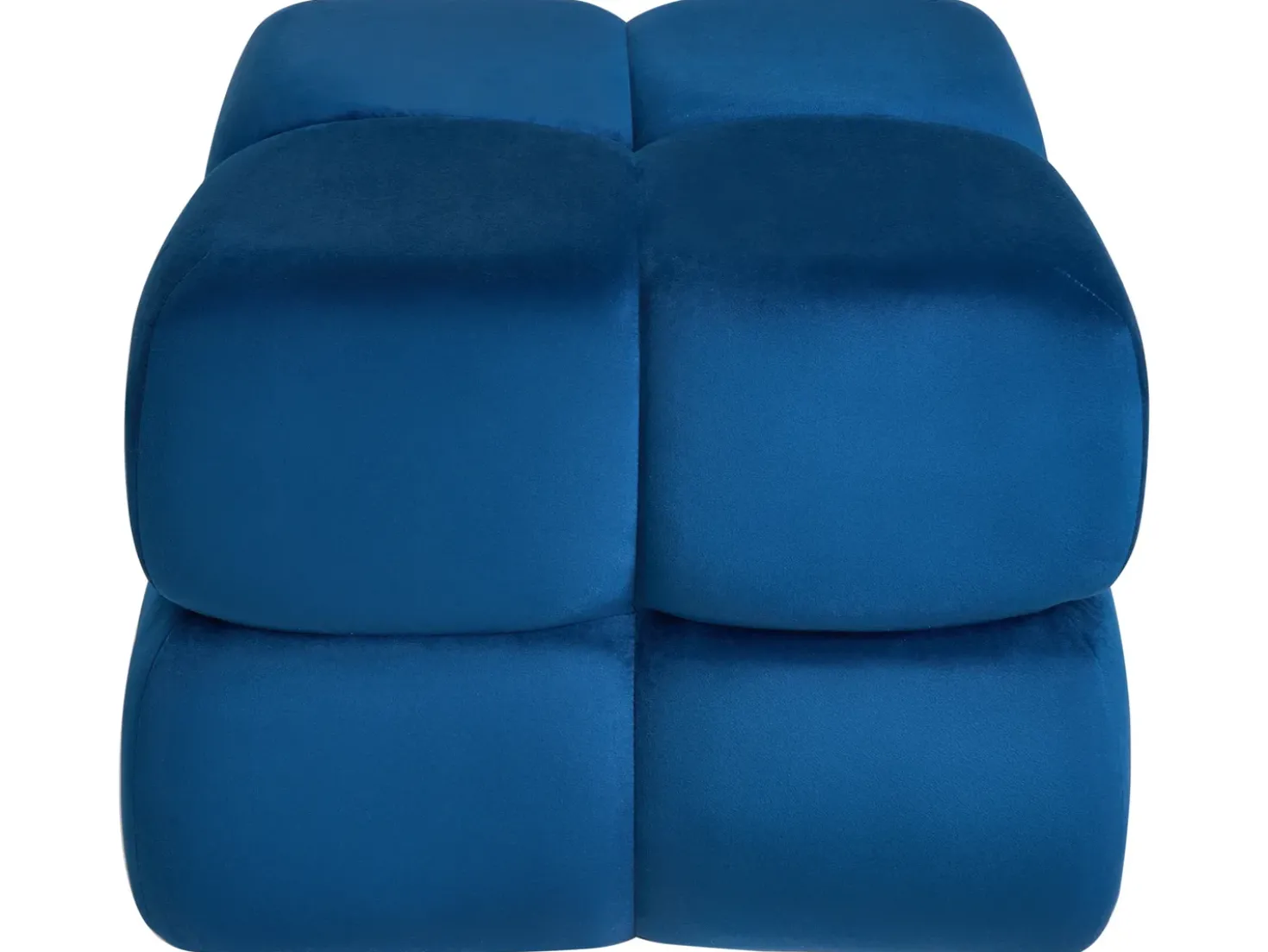 Pouf CALIENTE Velluto Blu marino