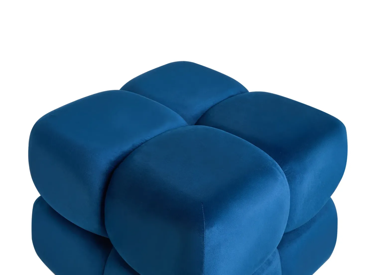Pouf CALIENTE Velluto Blu marino