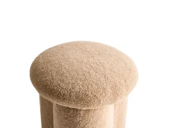 Pouf CARRINGTON Bouclé Beige