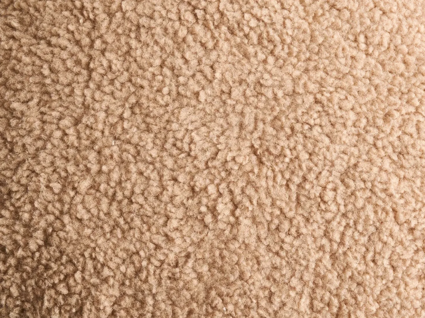 Pouf CARRINGTON Bouclé Beige
