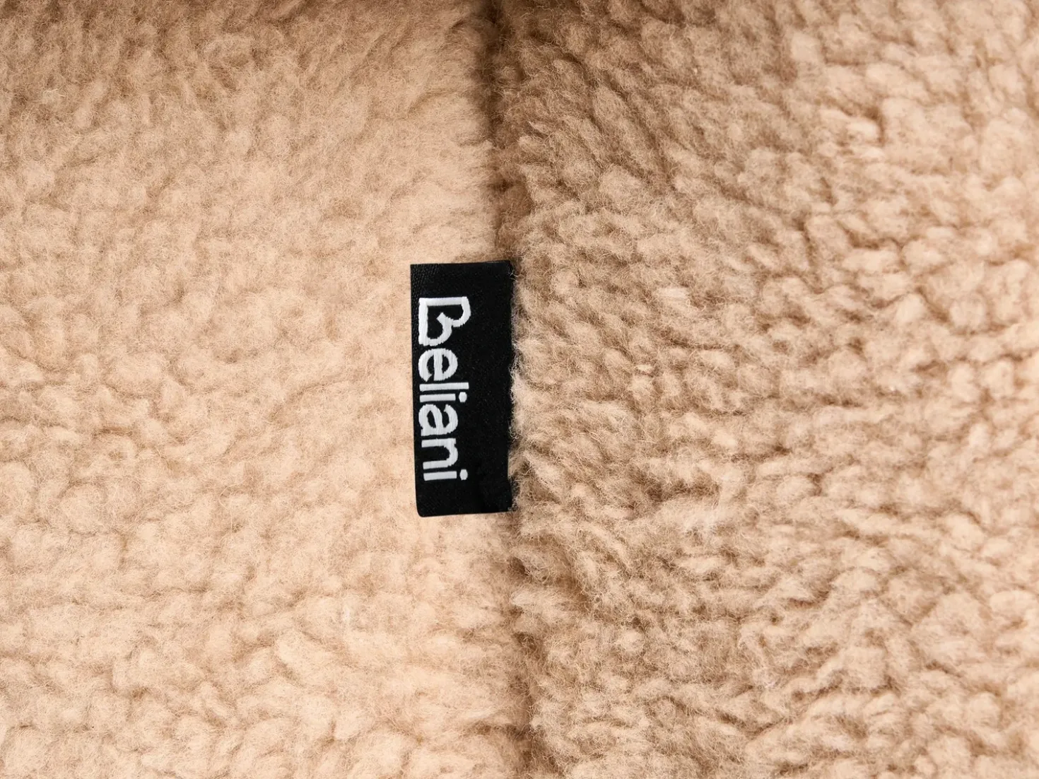 Pouf CARRINGTON Bouclé Beige