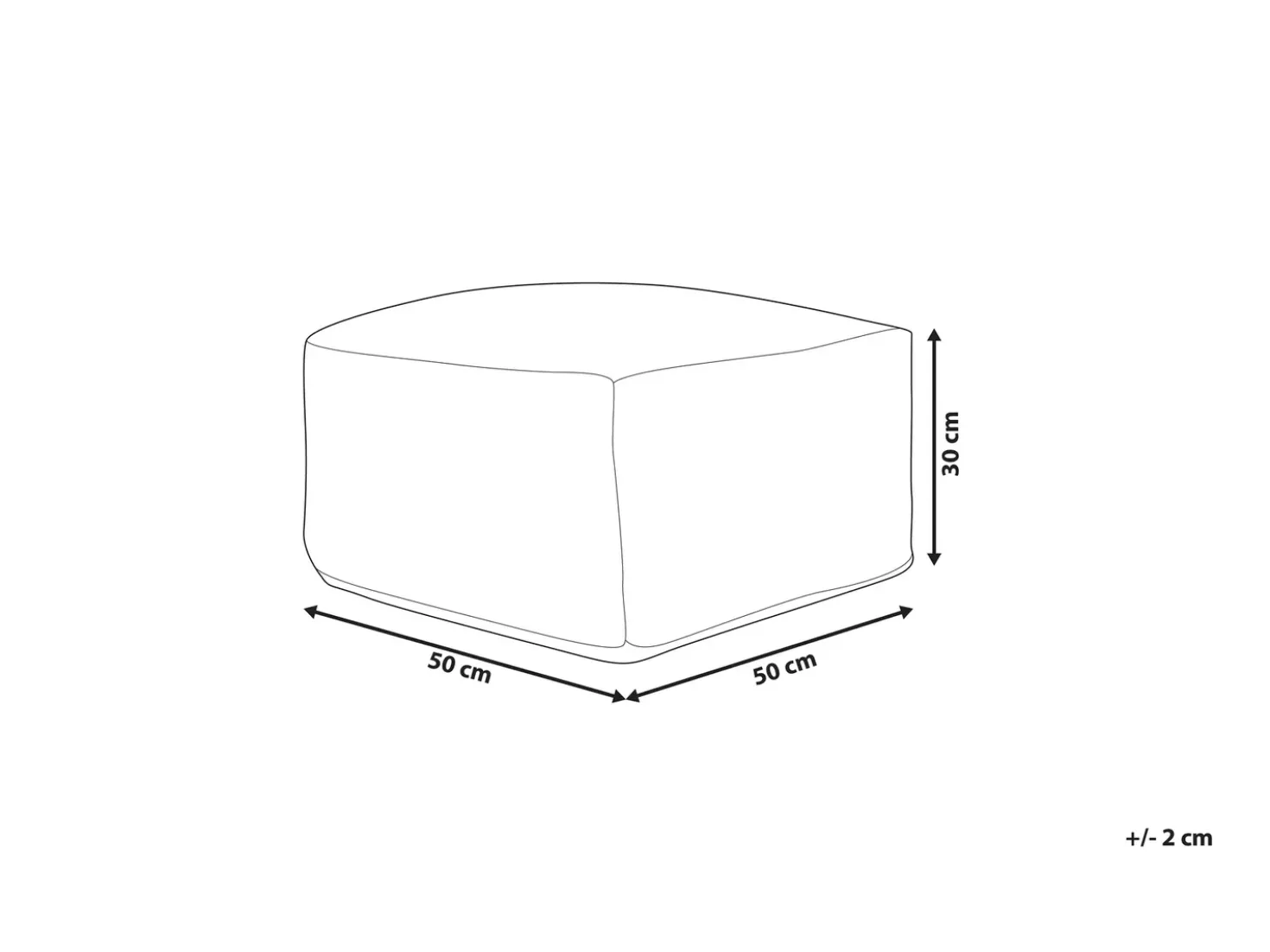 Pouf CHILAR Cotone Beige