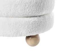 Pouf CHILLY Bouclé Bianco sporco
