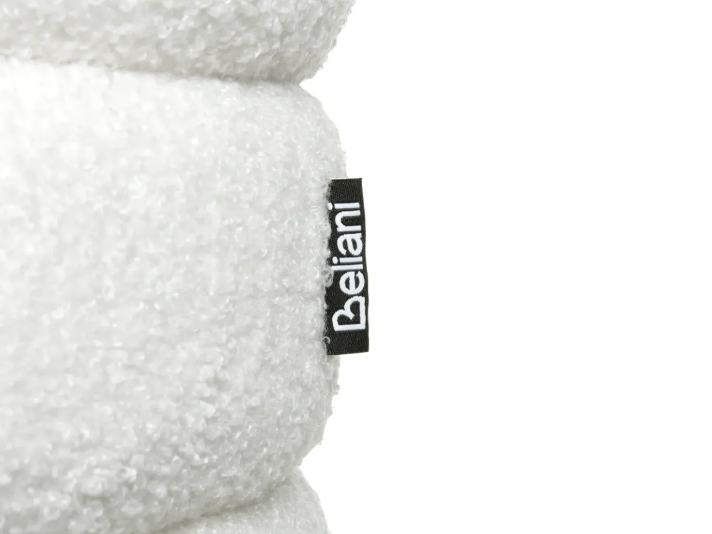 Pouf CHILLY Bouclé Bianco sporco