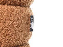Pouf CHILLY Bouclé Marrone dorato