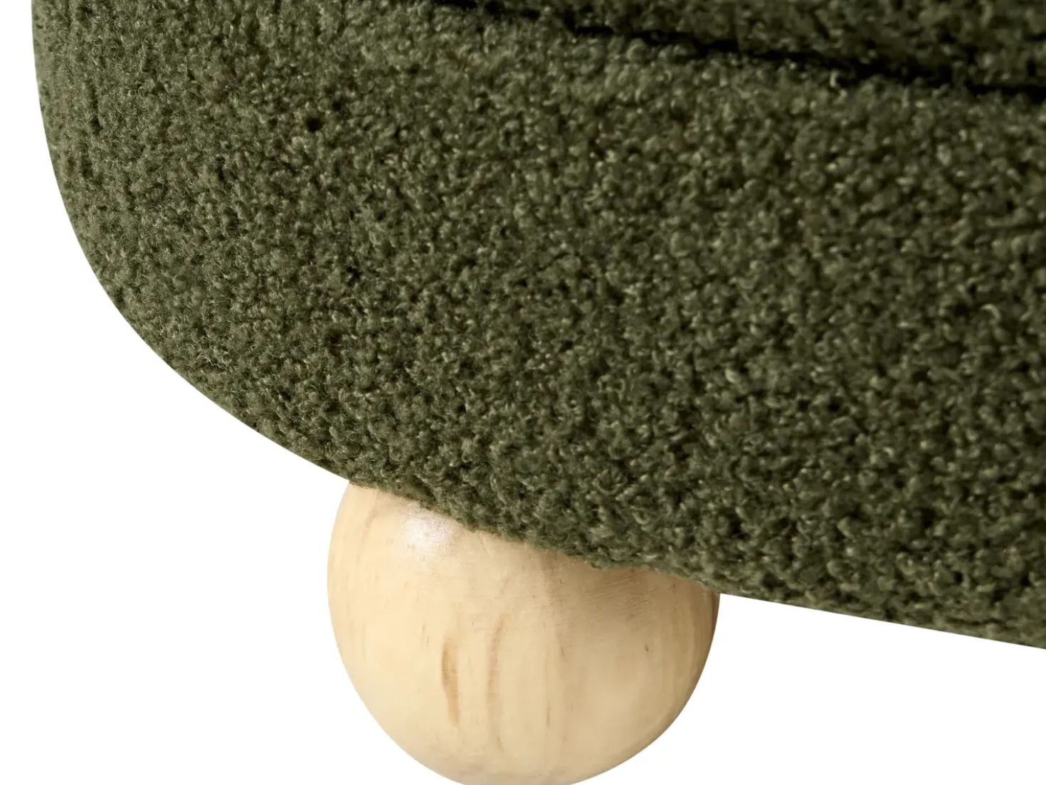 Pouf CHILLY Bouclé Verde