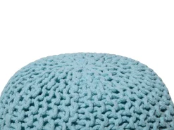 Pouf CONRAD Cotone Azzurro