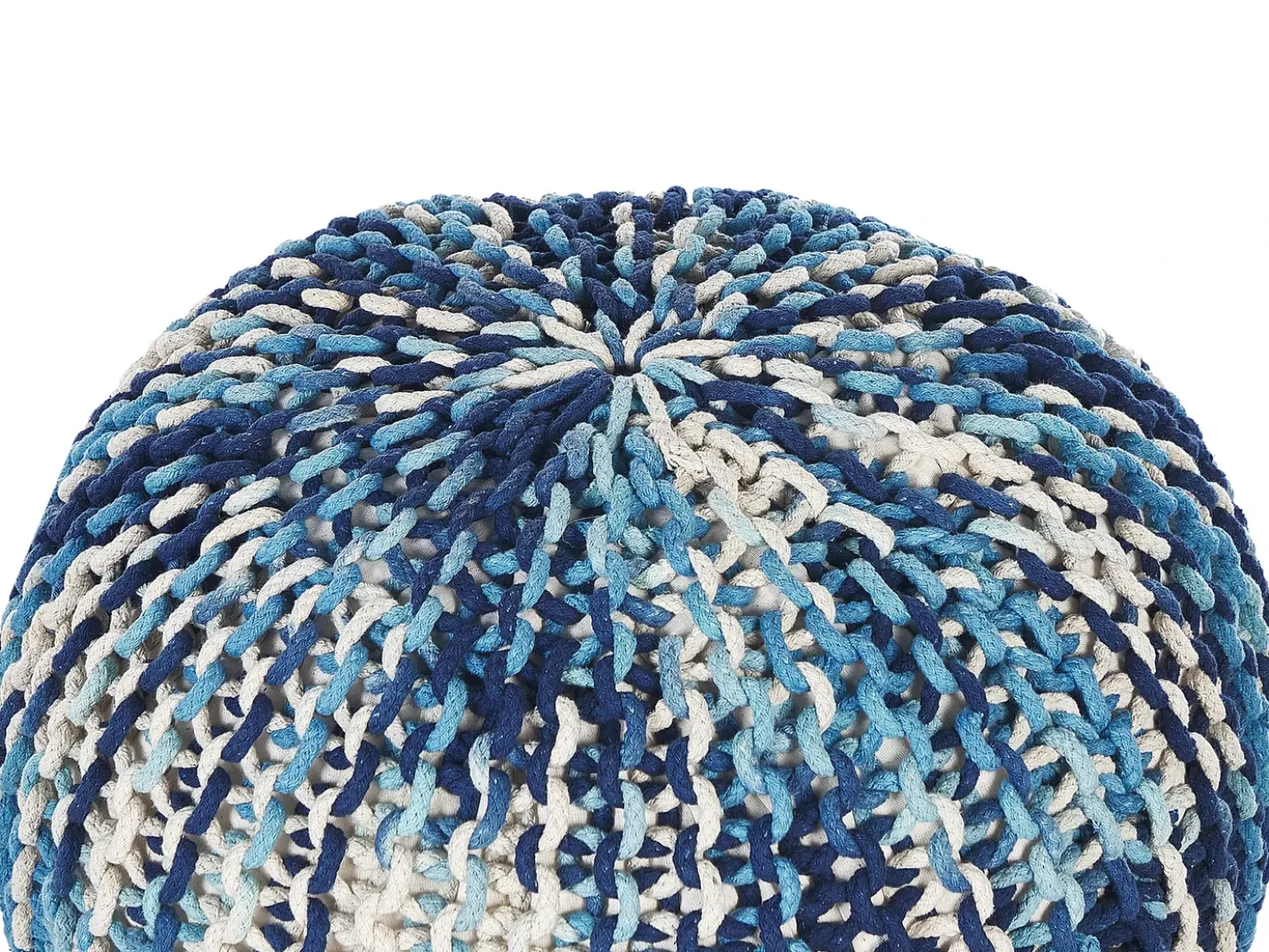 Pouf CONRAD Cotone Blu