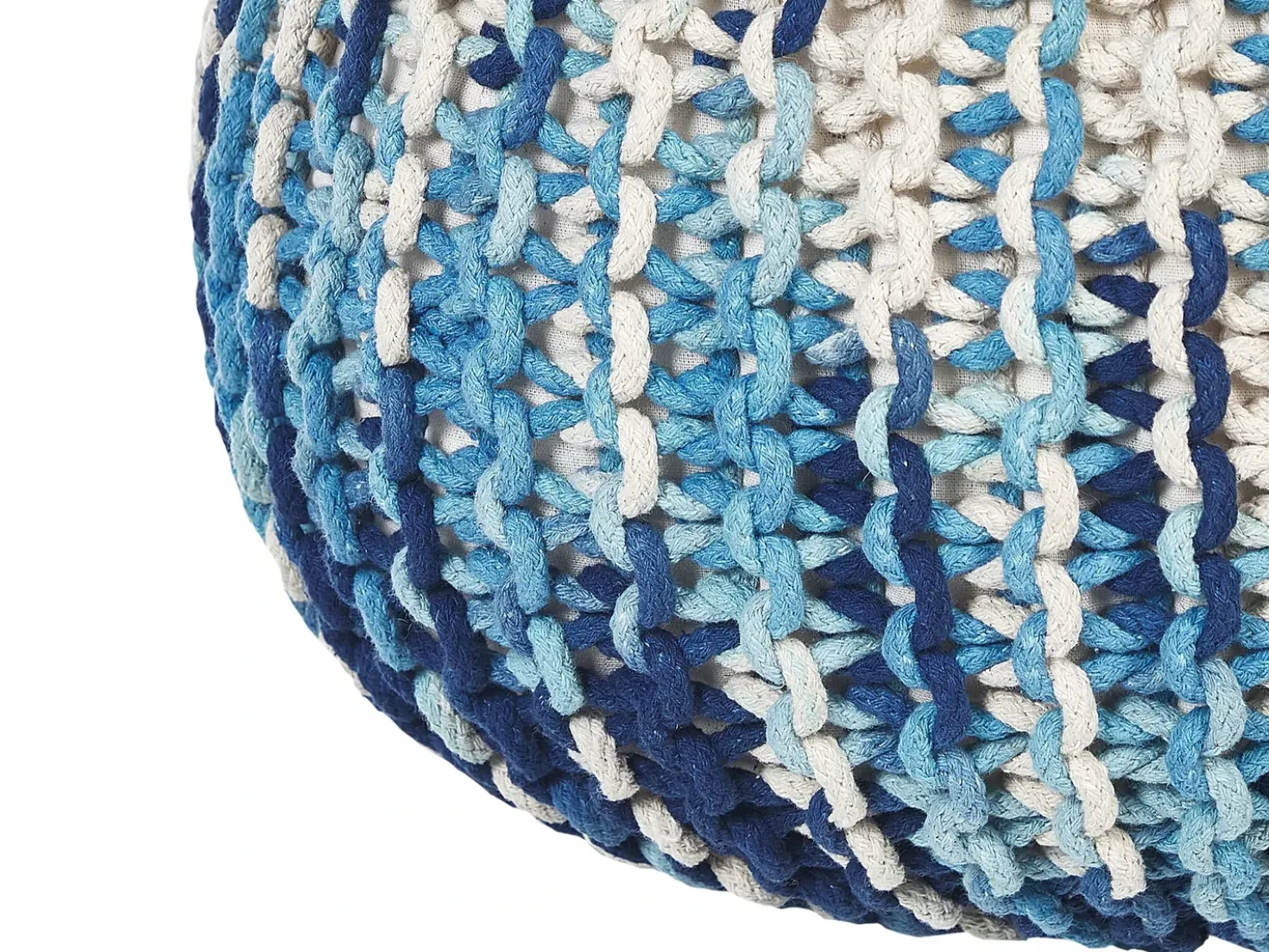 Pouf CONRAD Cotone Blu