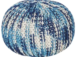 Pouf CONRAD Cotone Blu
