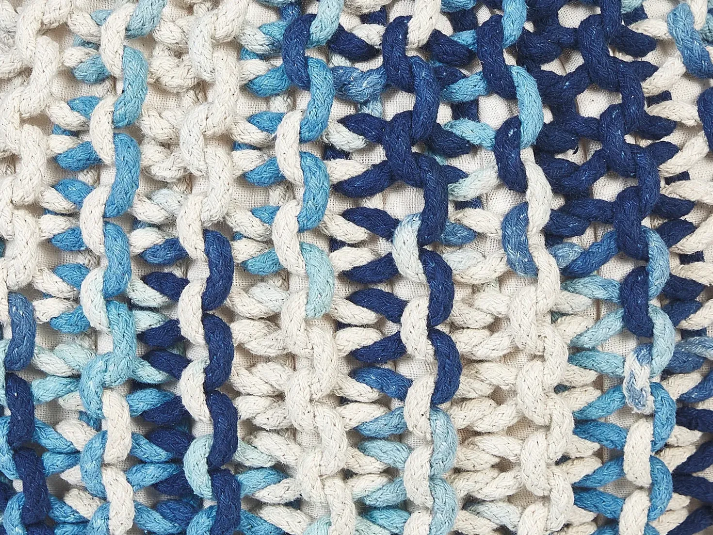 Pouf CONRAD Cotone Blu