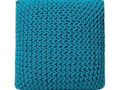 Pouf CONRAD Cotone Blu oltremare