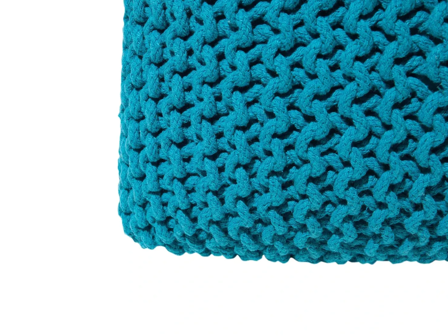 Pouf CONRAD Cotone Blu oltremare