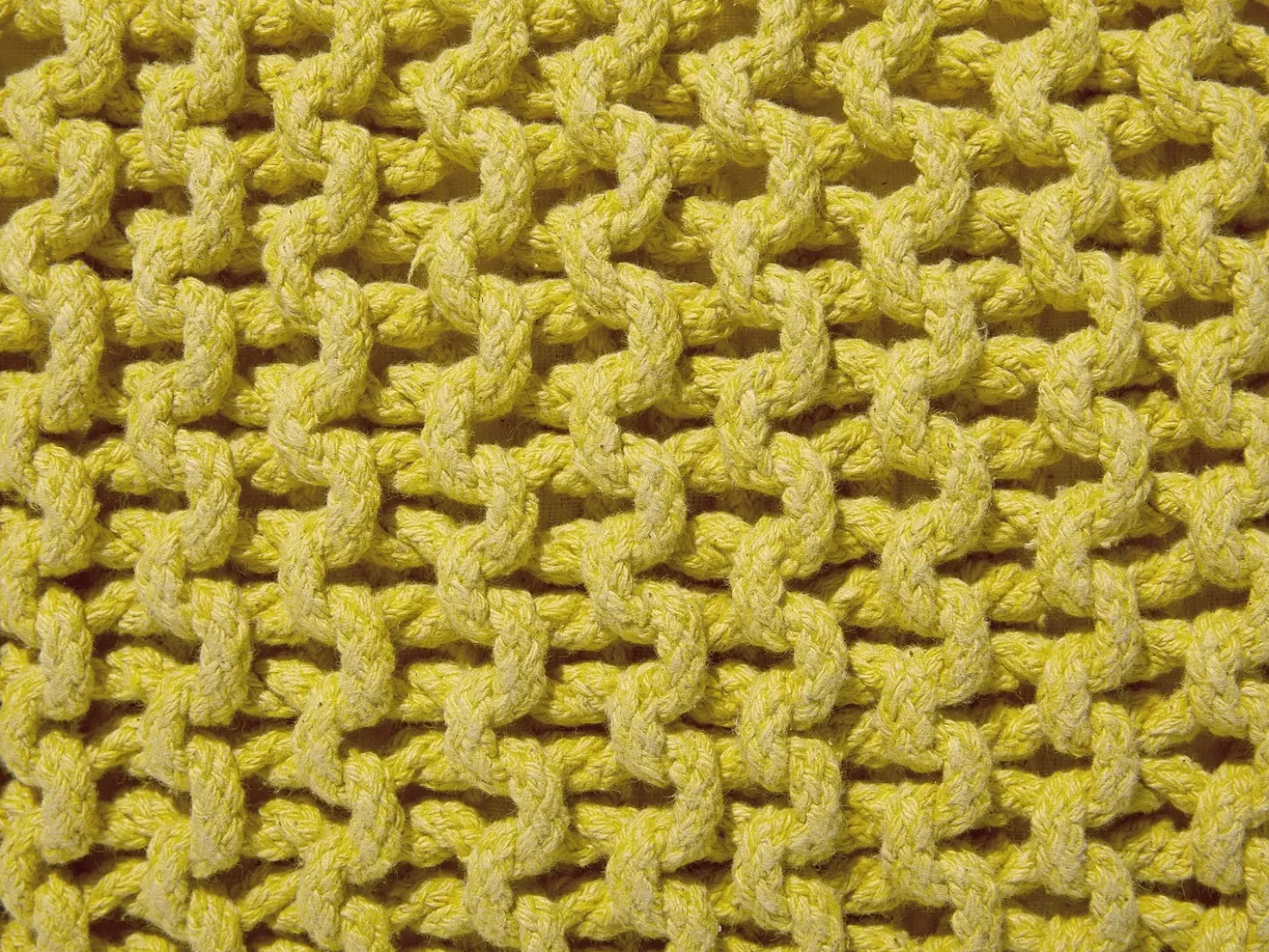 Pouf CONRAD Cotone Giallo