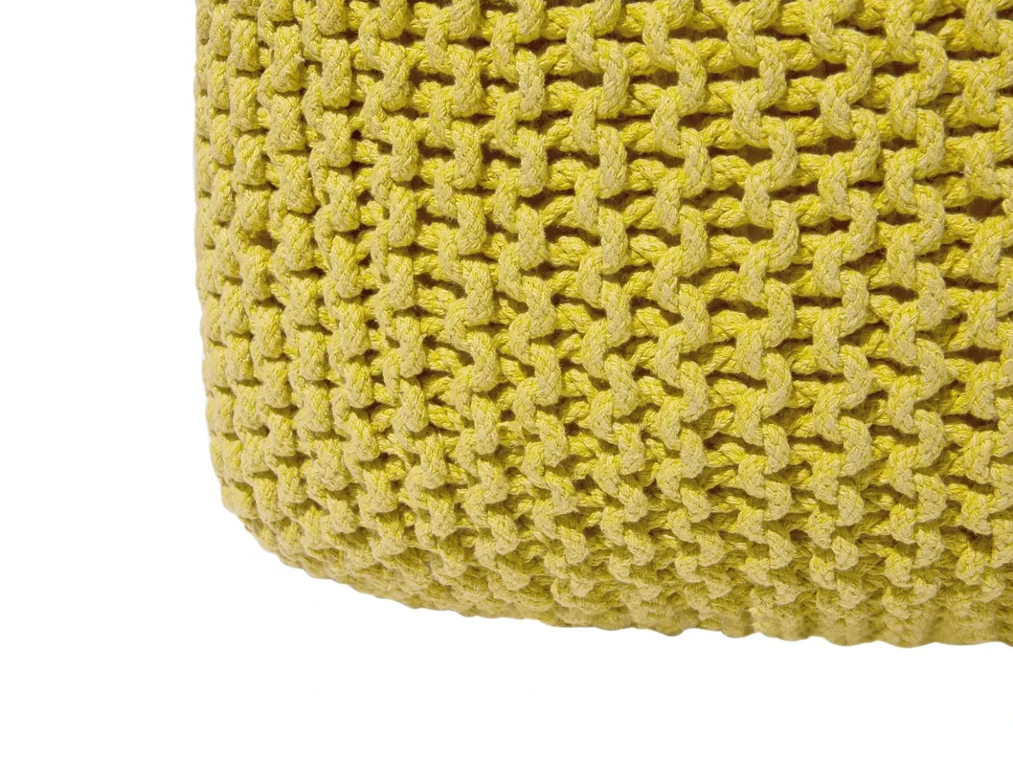Pouf CONRAD Cotone Giallo