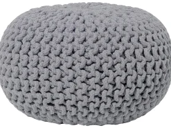 Pouf CONRAD Cotone Grigio
