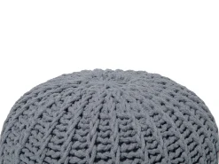 Pouf CONRAD Cotone Grigio scuro