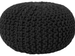 Pouf CONRAD Cotone Nero
