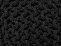 Pouf CONRAD Cotone Nero