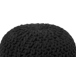 Pouf CONRAD Cotone Nero