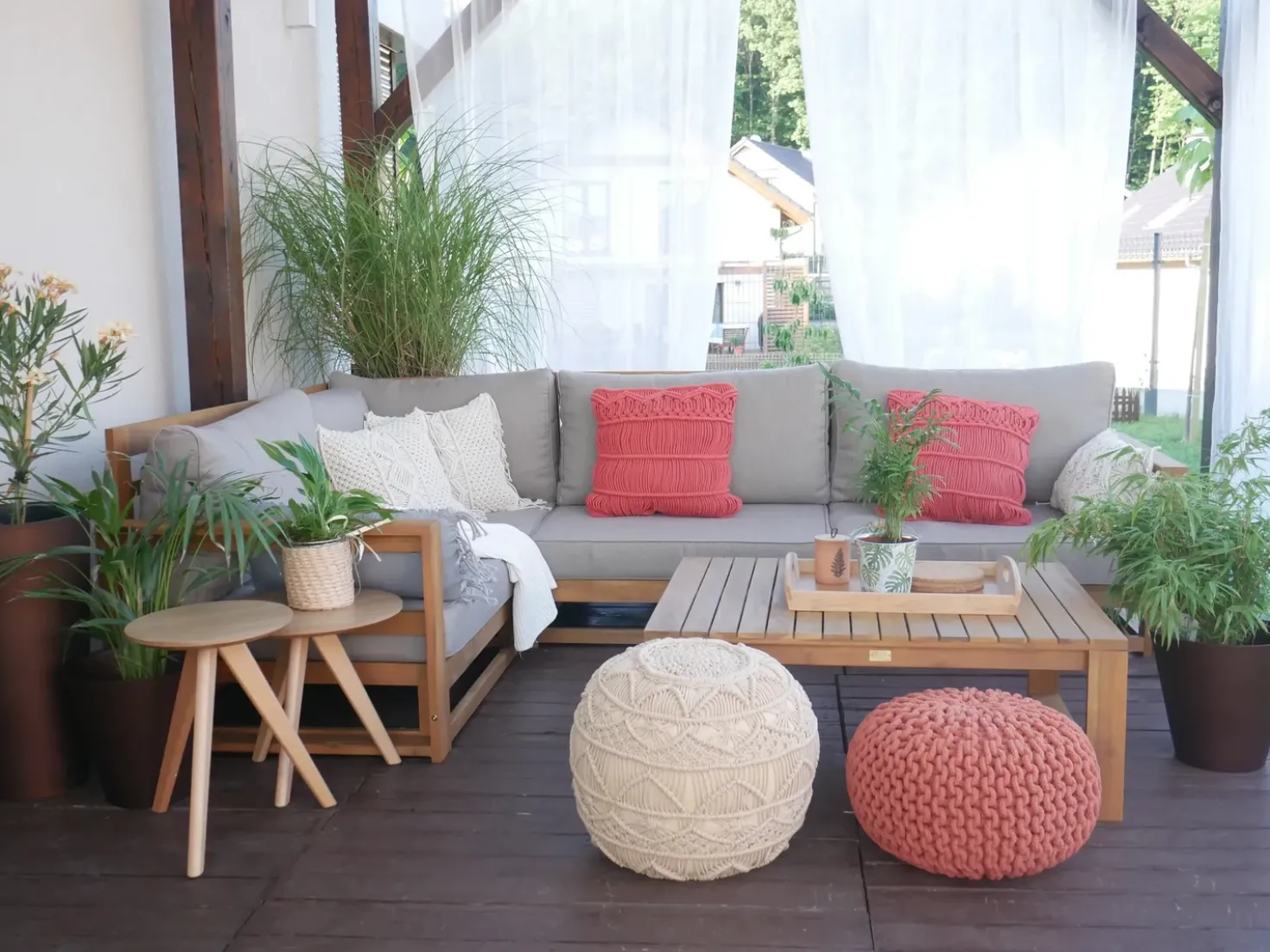 Pouf CONRAD Cotone Rame