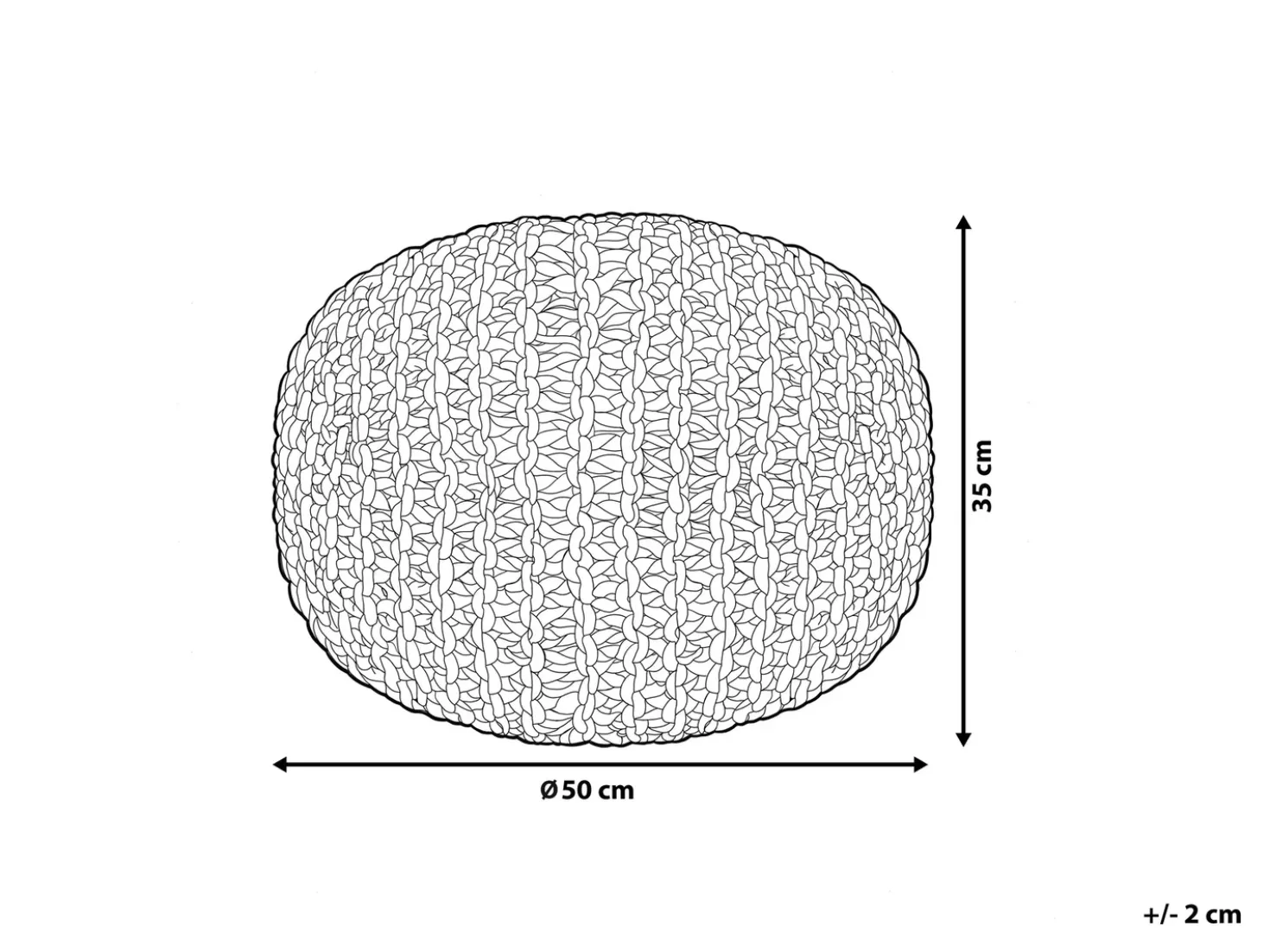 Pouf CONRAD Cotone Rame