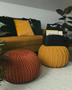 Pouf CONRAD Cotone Rame