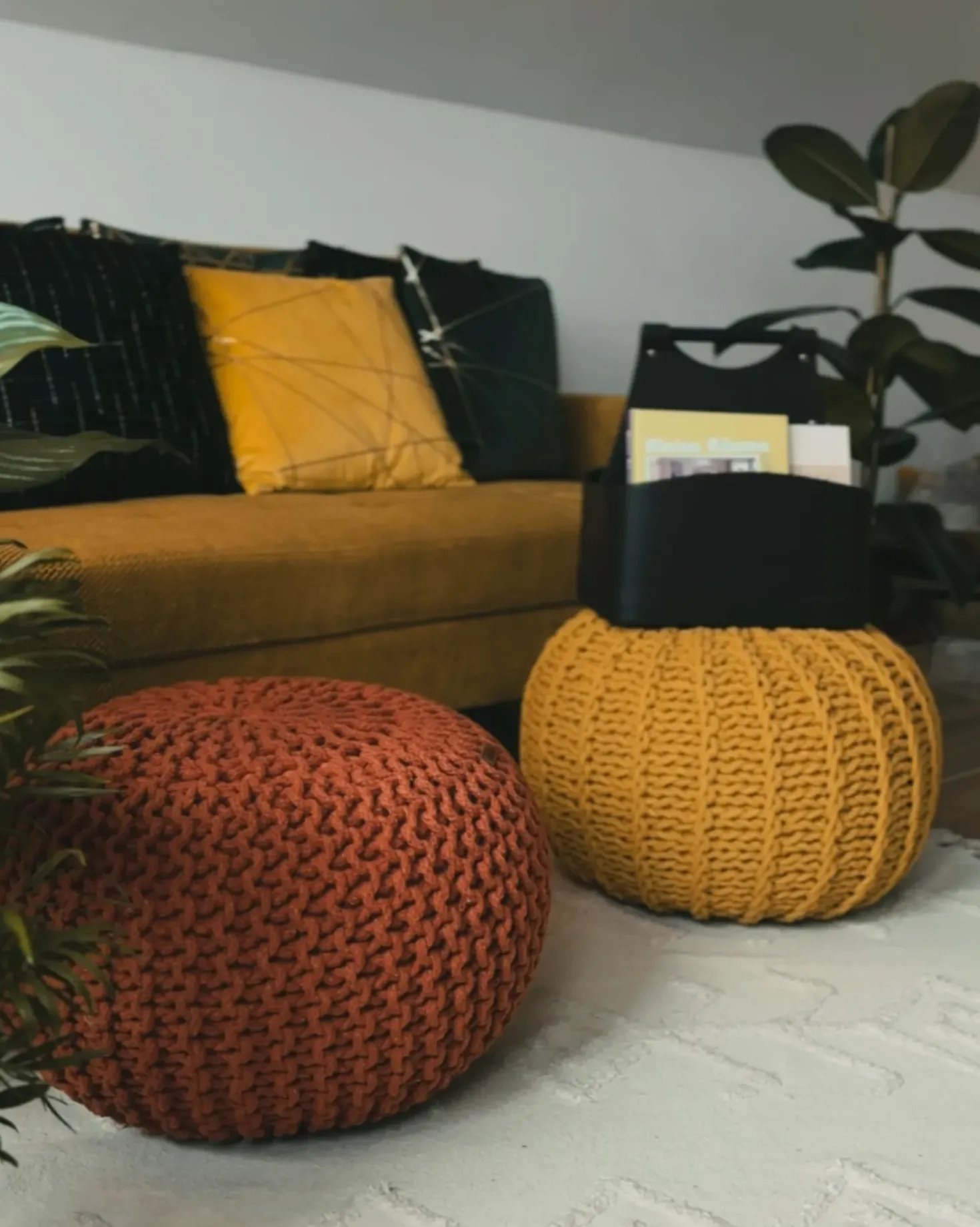 Pouf CONRAD Cotone Rame