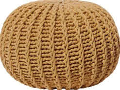Pouf CONRAD Cotone Senape