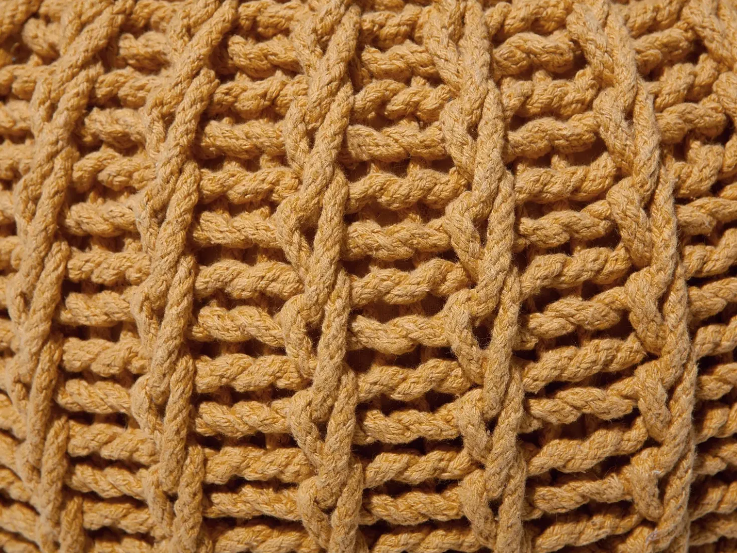Pouf CONRAD Cotone Senape