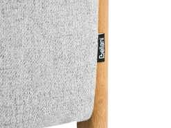 Pouf contenitore EDLAND Tessuto 45 cm 43 cm Grigio chiaro