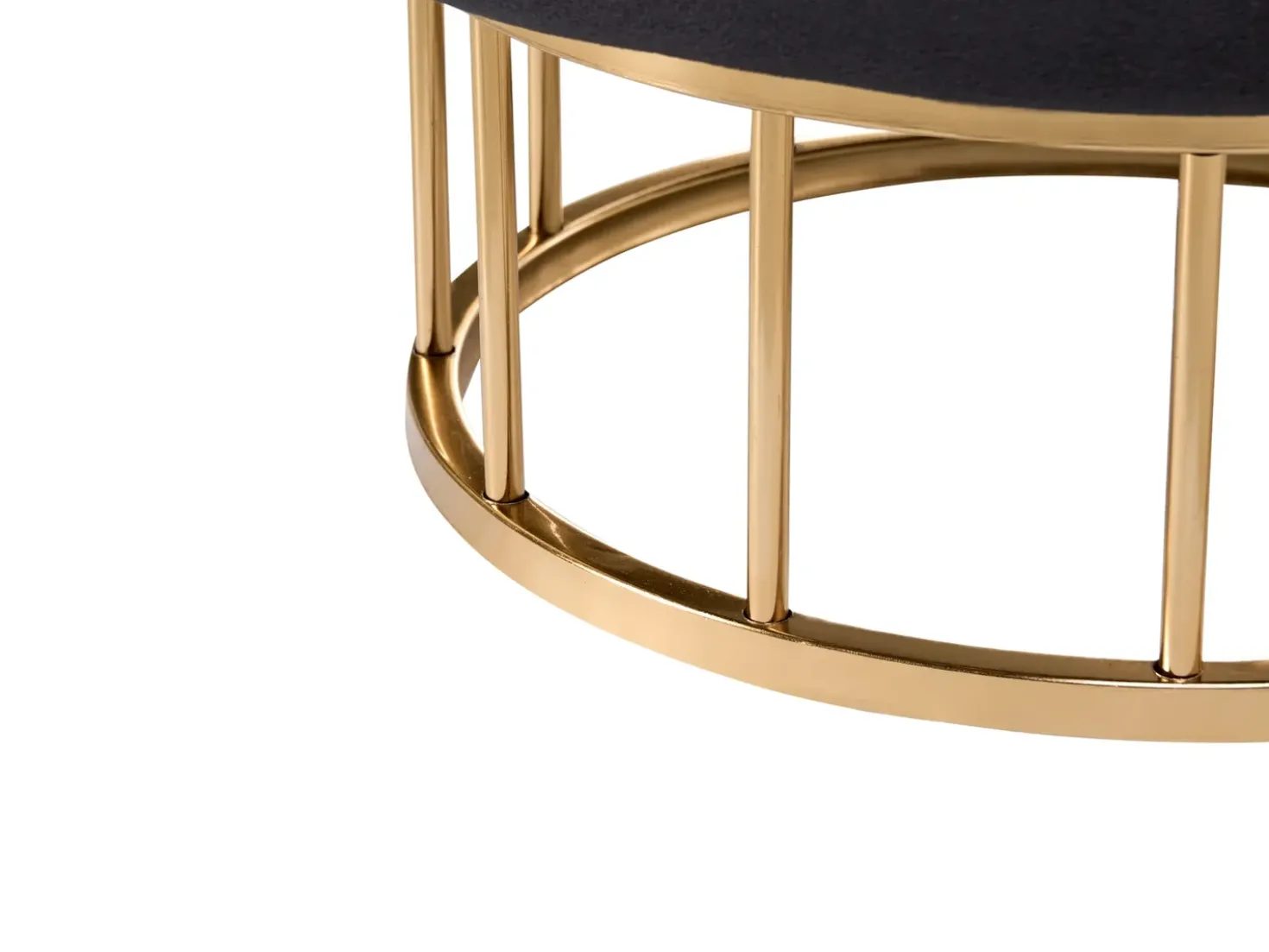Pouf contenitore ELGIN Velluto Nero